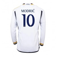 Billiga Real Madrid Luka Modric #10 Hemma fotbollskläder 2023-24 Långärmad